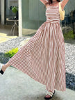 Striped Spaghetti Strap Casual Maxi Dress  Style Ratio