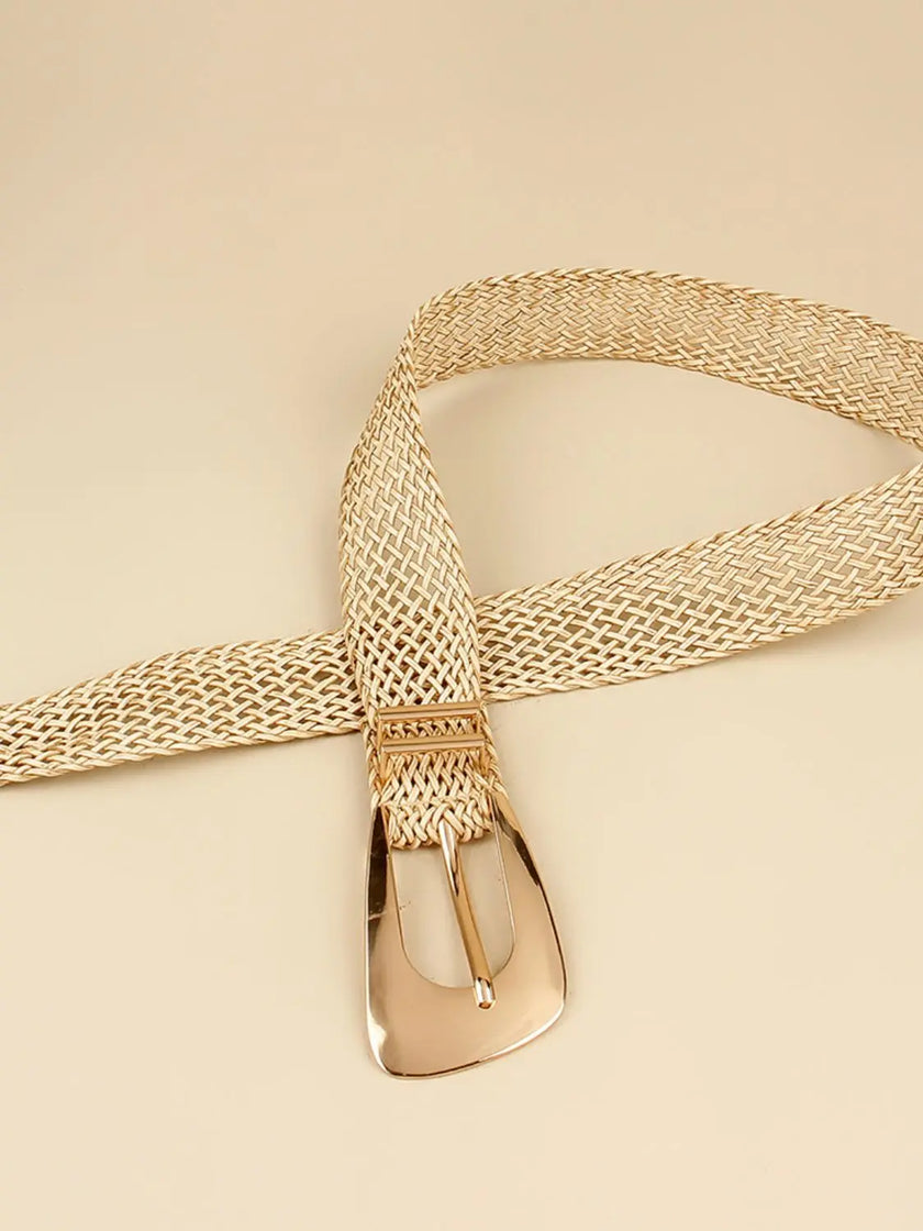 Irregular Buckle Braid Belt  Style Ratio