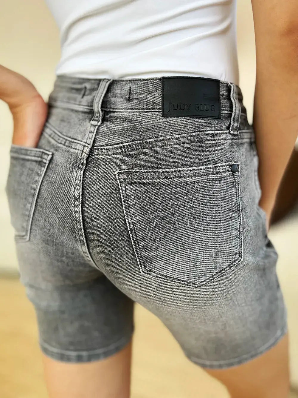 Judy Blue Full Size High Waist Washed Denim Shorts  Style Ratio