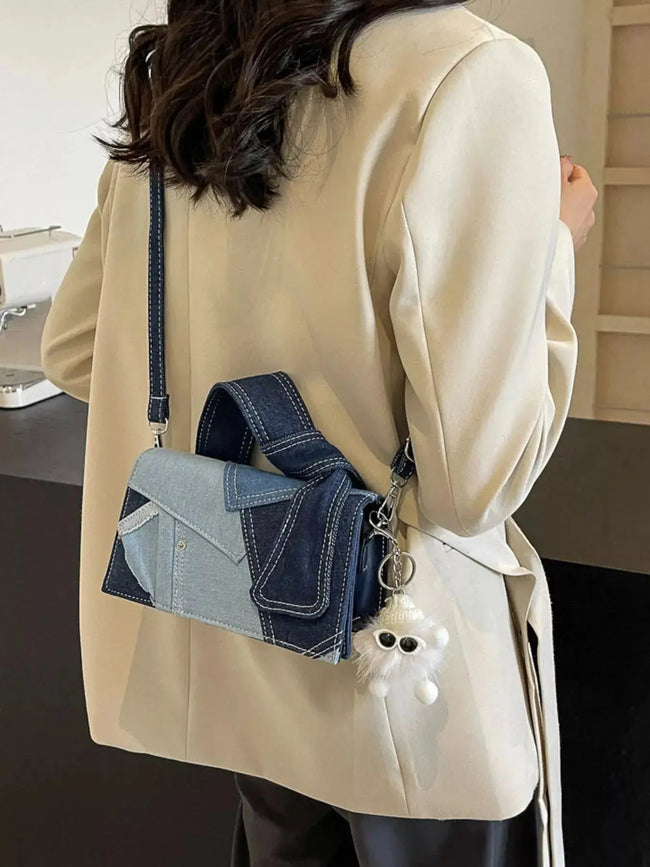 Denim Patchwork Crossbody Bag  Style Ratio