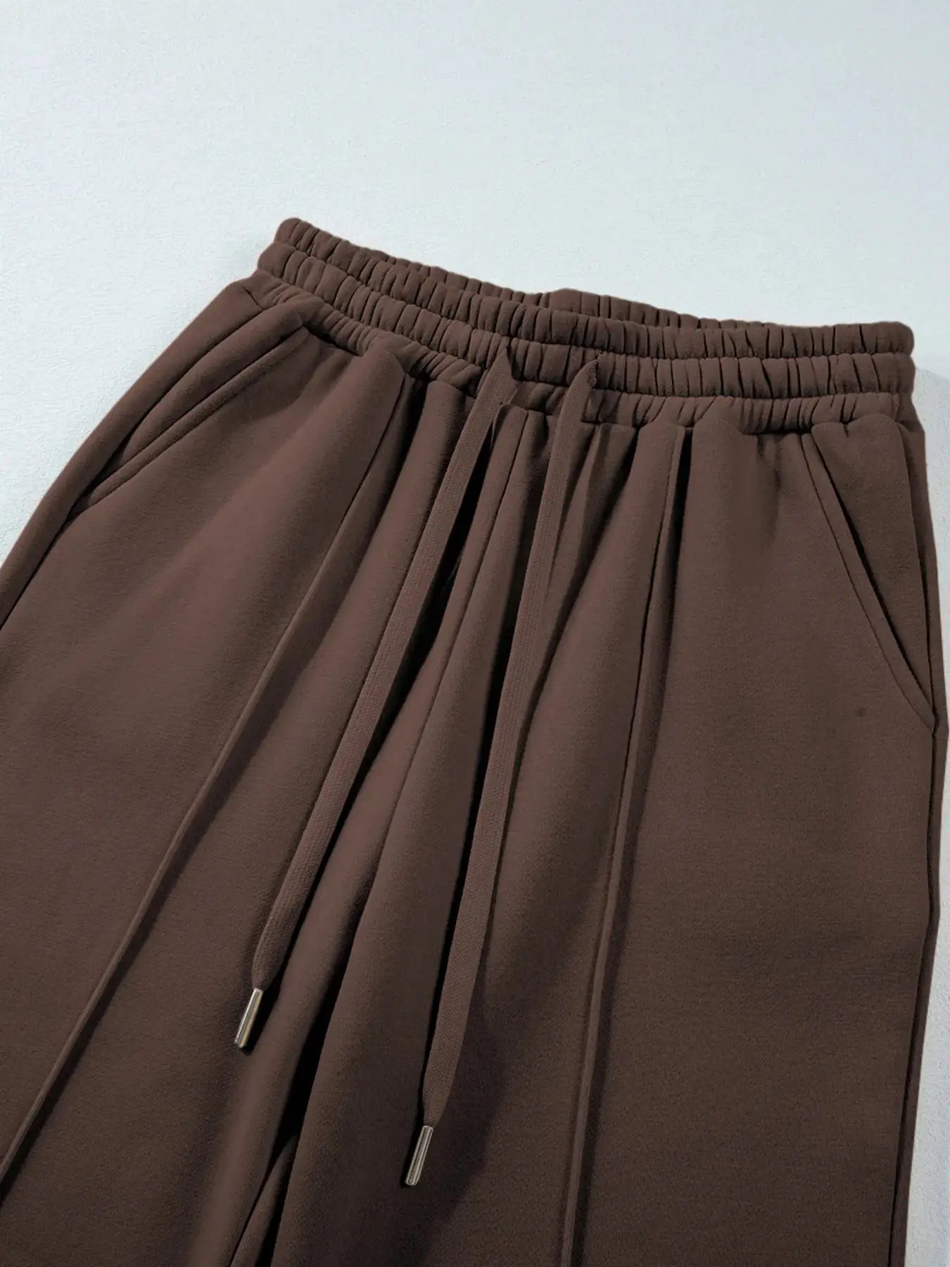 Collared Sweatshirt and High Waist Pants Active Set  Style Ratio
