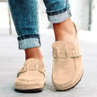 Round Toe Low Heel Buckle Loafers  Style Ratio
