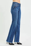 RISEN Full Size Mid Rise Bootcut Frayed Waistband Hem Detail Jeans  Style Ratio