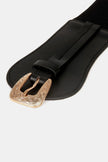 Wide Elastic Belt with Alloy Buckle  Style Ratio