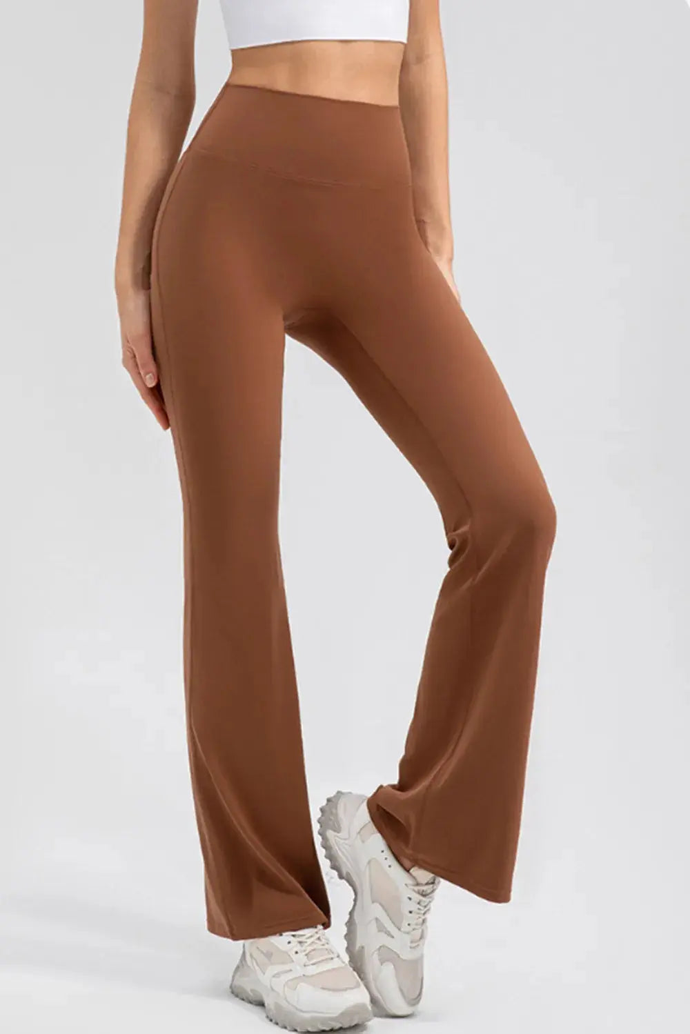 Wide Waistband High Waist Bootcut Active Leggings  Style Ratio
