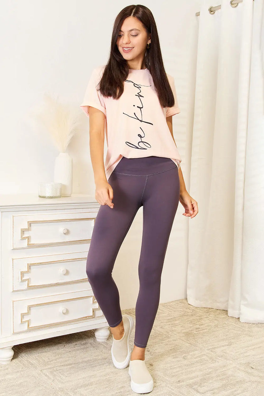 Simply Love BE KIND Graphic Round Neck Short Sleeve Shirt  Style Ratio