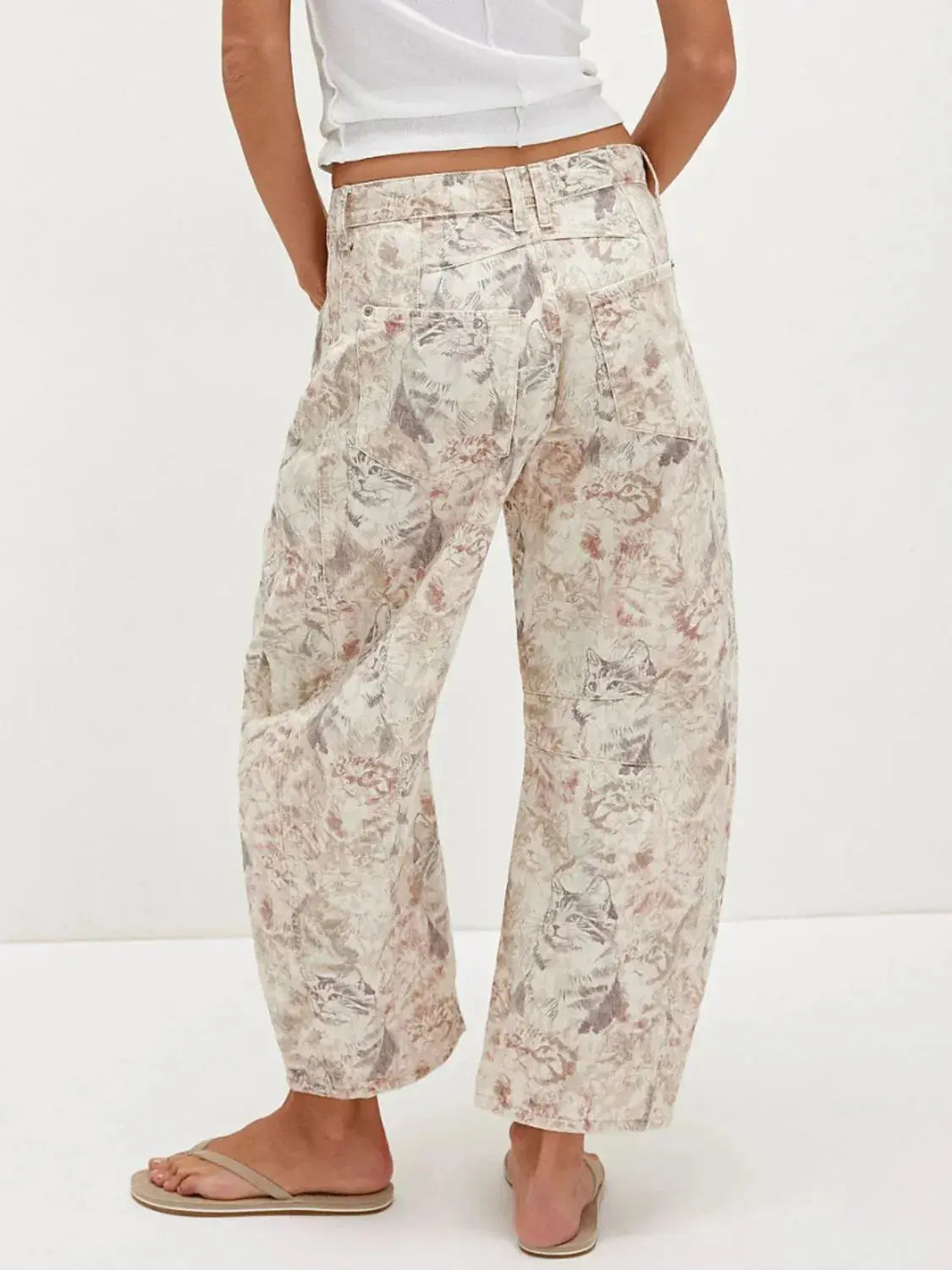 Printed Wide Leg Jeans  Style Ratio