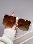 Oversized Gradient Square Sunglasses  Style Ratio