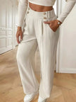 Full Size High Waisted Wide Leg Pants  Style Ratio