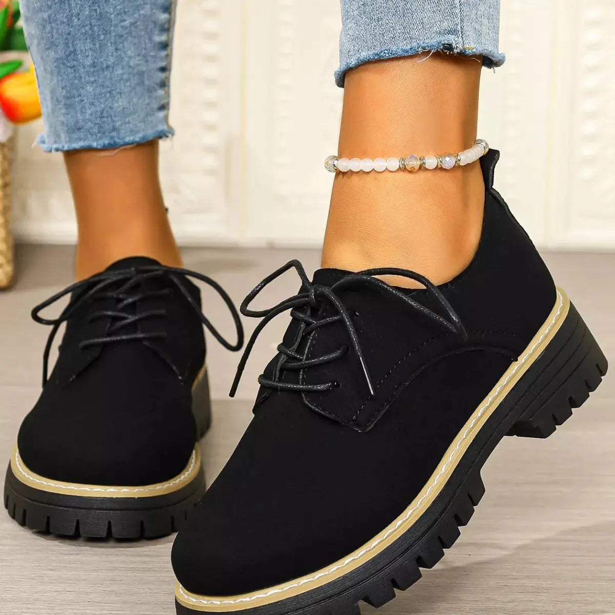 Lace-Up Platform Loafers  Style Ratio