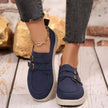 Buckle Accent Casual Loafers  Style Ratio