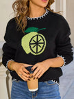 Lemon Round Neck Sweater  Style Ratio