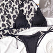 Textured Halter Neck Tie Side Bikini  Style Ratio