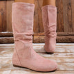 Round Toe Side Zip Boots  Style Ratio