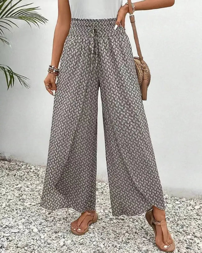 Retro Casual Loose Wide Leg Pants  Style Ratio