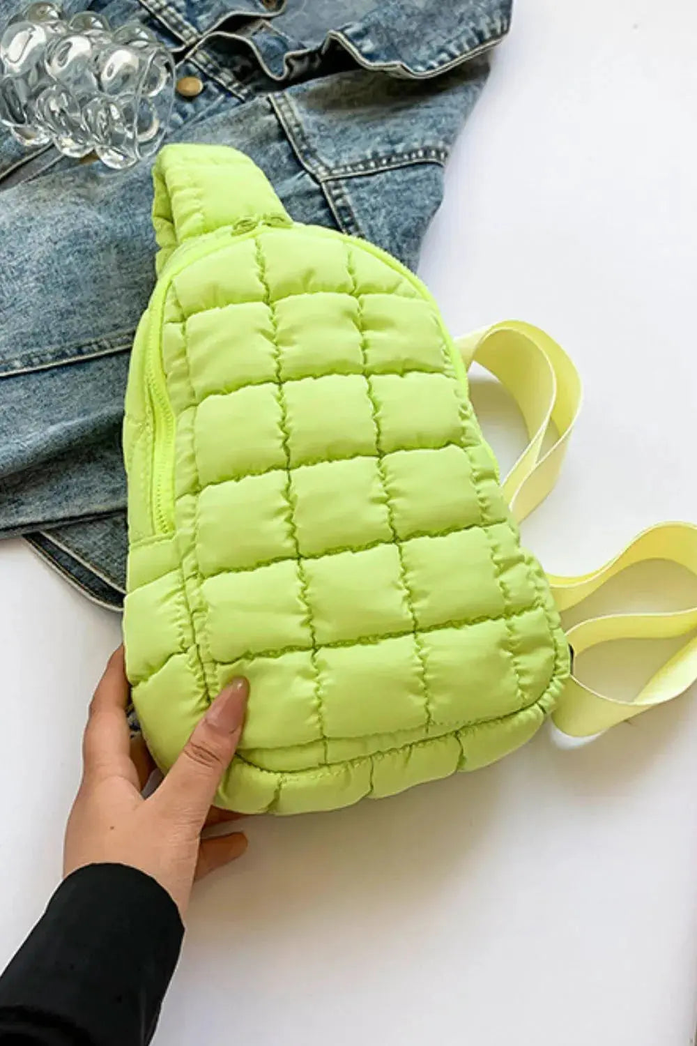 Quilted Nylon Crossbody Bag  Style Ratio
