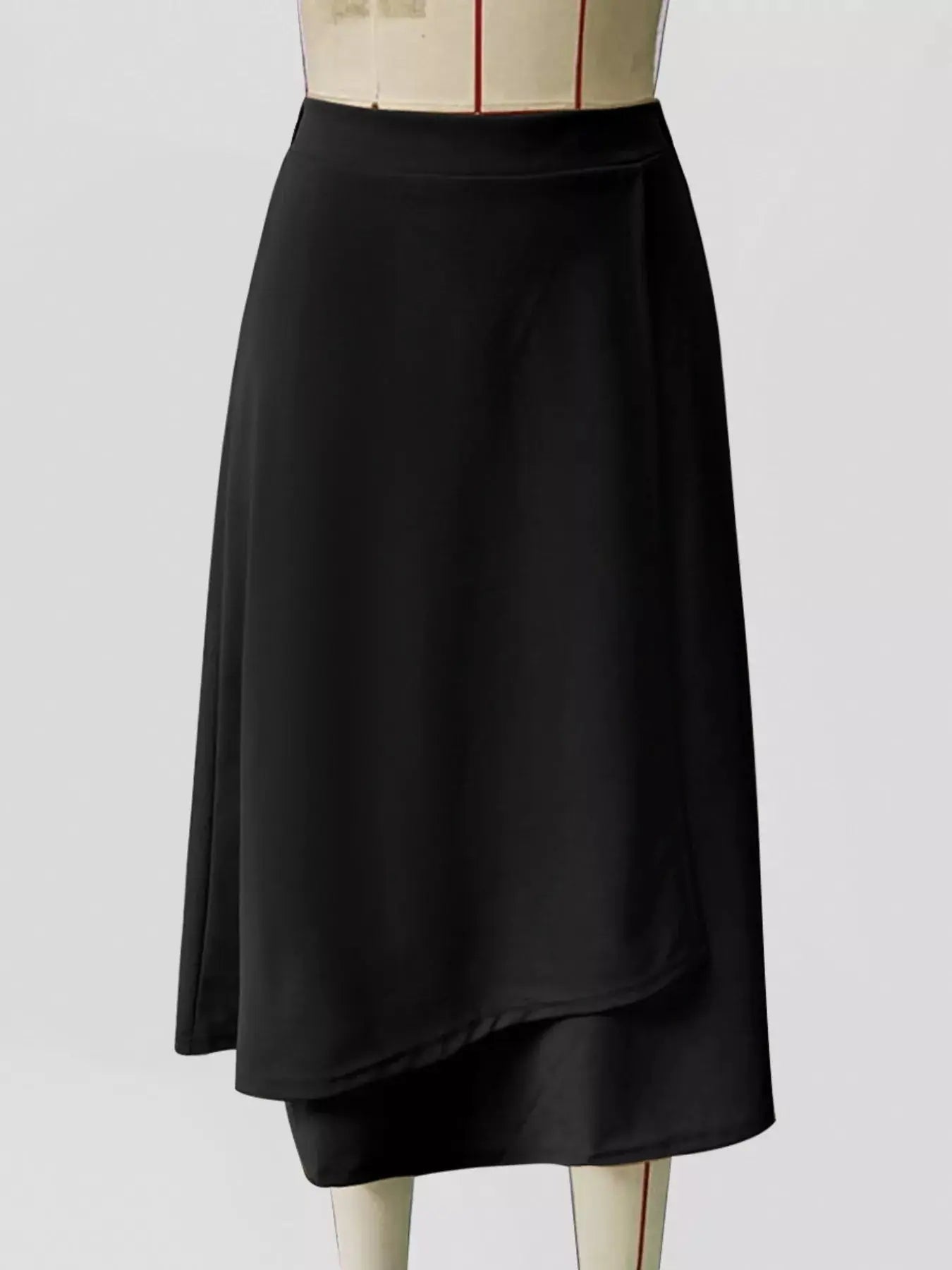 Asymmetrical Hem A-Line Skirt  Style Ratio