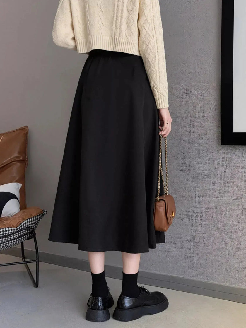 Asymmetrical Hem A-Line Skirt  Style Ratio