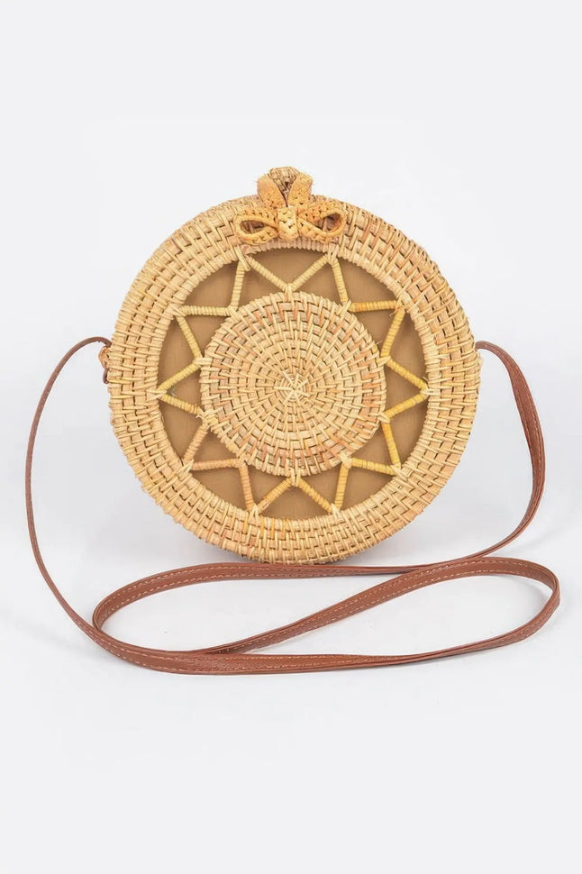 Bamboo Round Crossbody Bag  Style Ratio