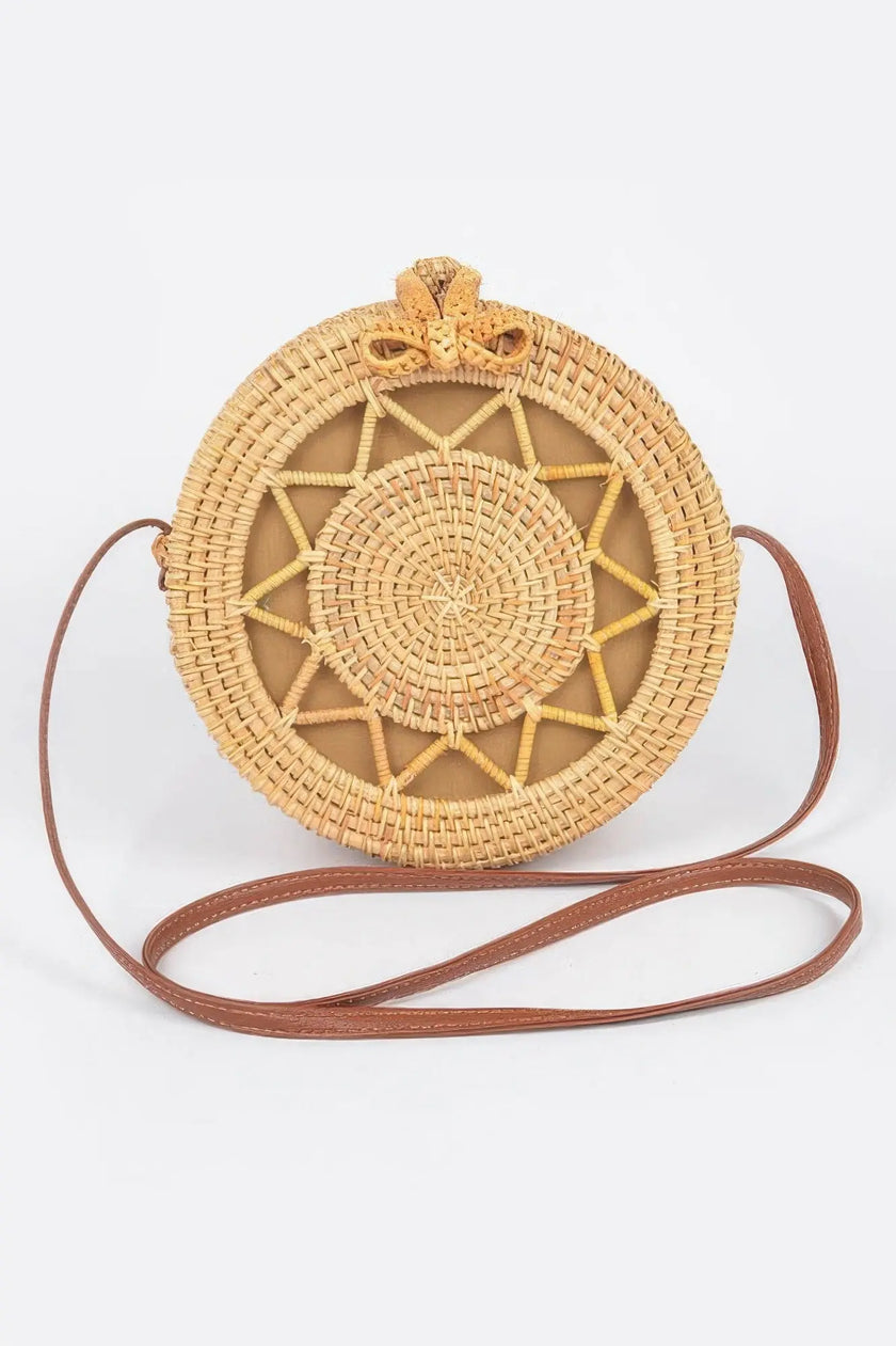 Bamboo Round Crossbody Bag  Style Ratio