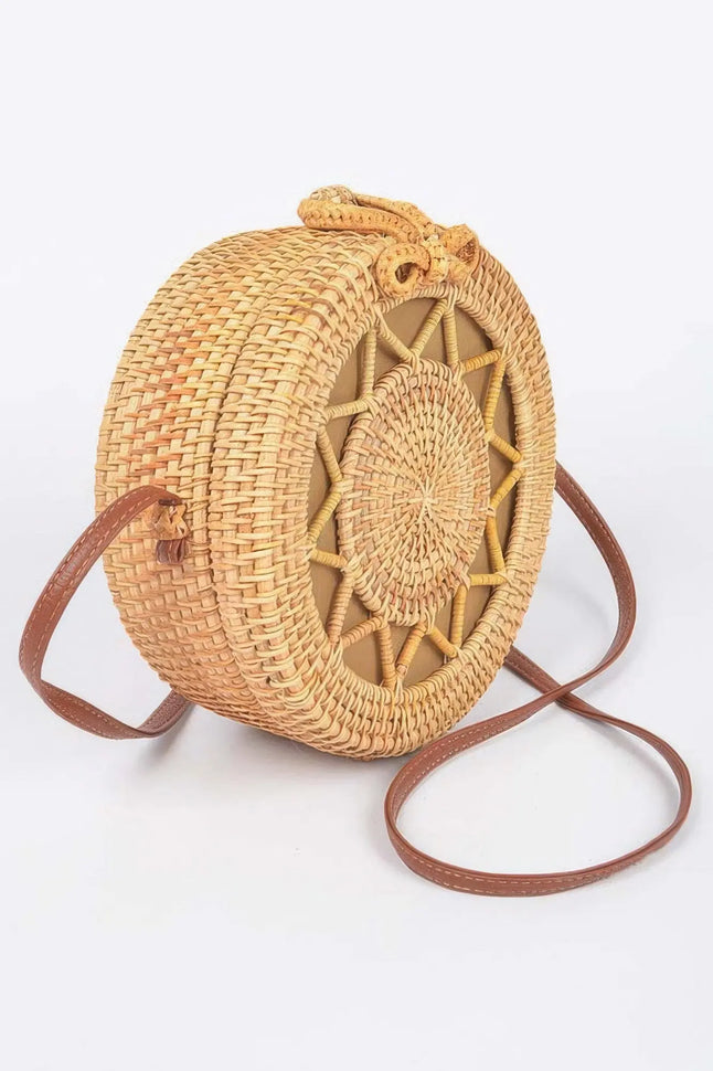 Bamboo Round Crossbody Bag  Style Ratio