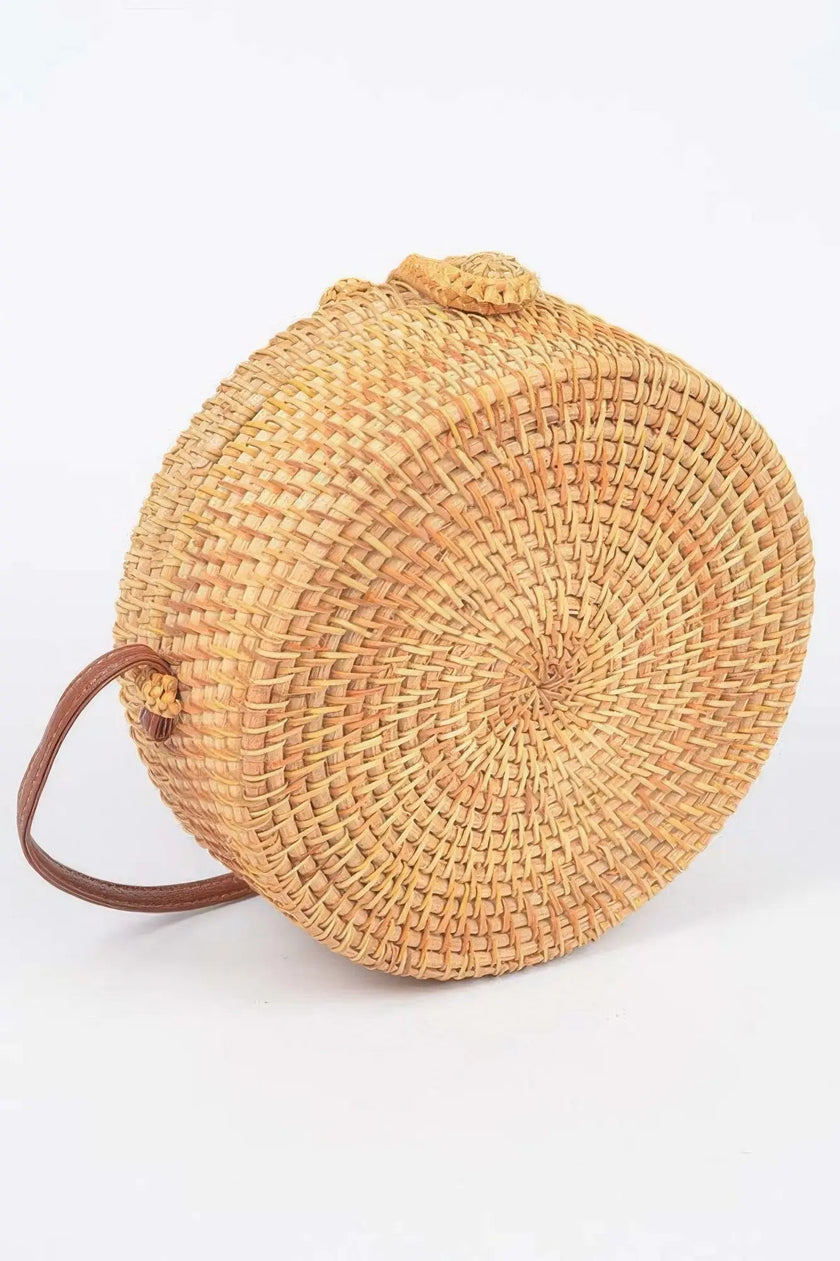 Bamboo Round Crossbody Bag  Style Ratio