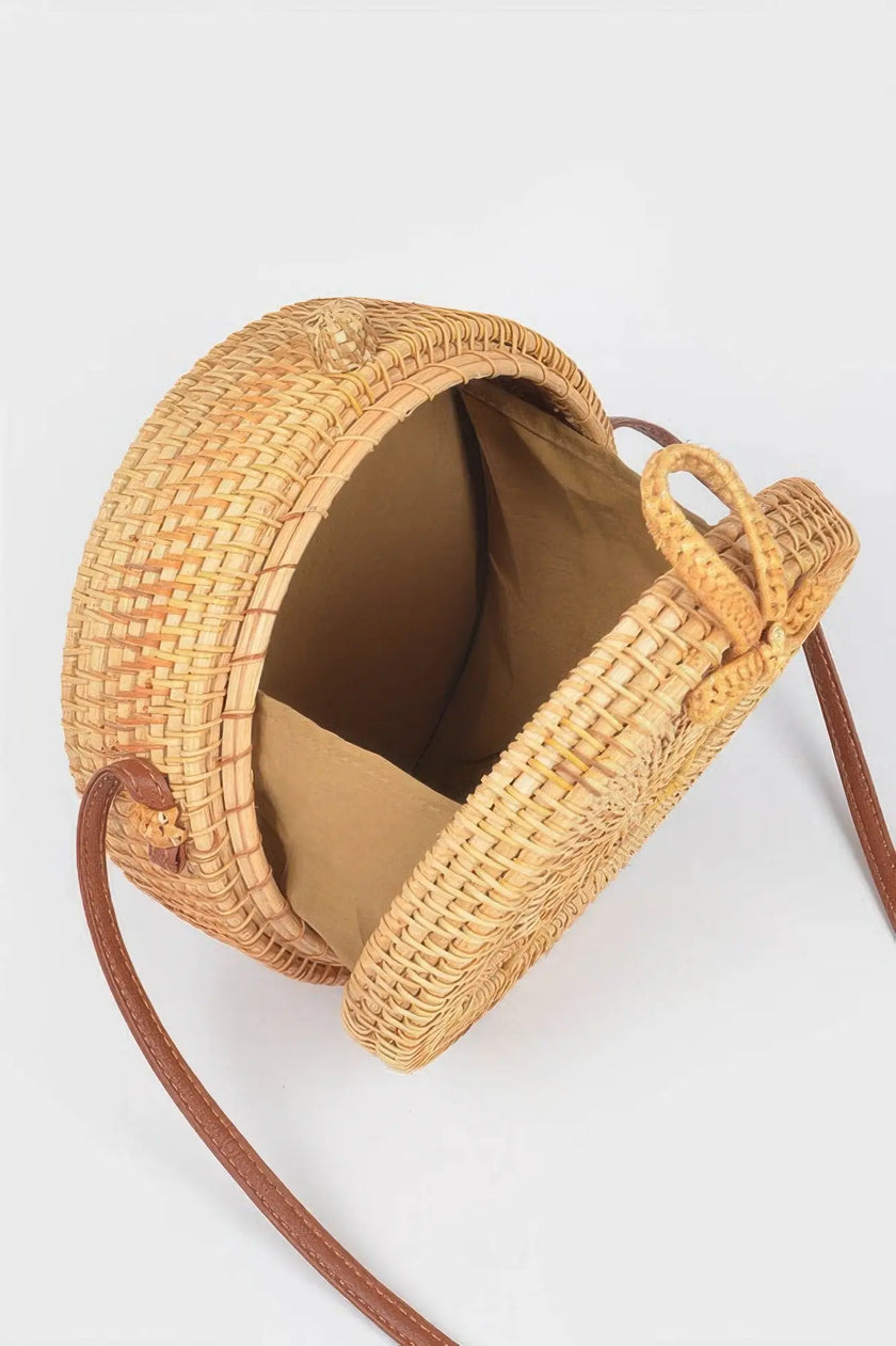 Bamboo Round Crossbody Bag  Style Ratio