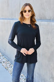 Basic Bae Full Size Round Neck Long Sleeve Top  Style Ratio