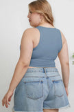 Basic Bae Full Size Round Neck Slim Tank  Style Ratio