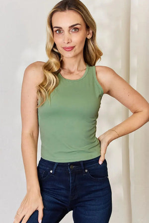 Basic Bae Full Size Round Neck Slim Tank  Style Ratio