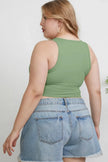 Basic Bae Full Size Round Neck Slim Tank  Style Ratio