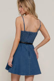 Belted Cami A-line Mini Dress  Style Ratio