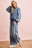 BiBi Washed Lace Contrast Sided Jeans  Style Ratio