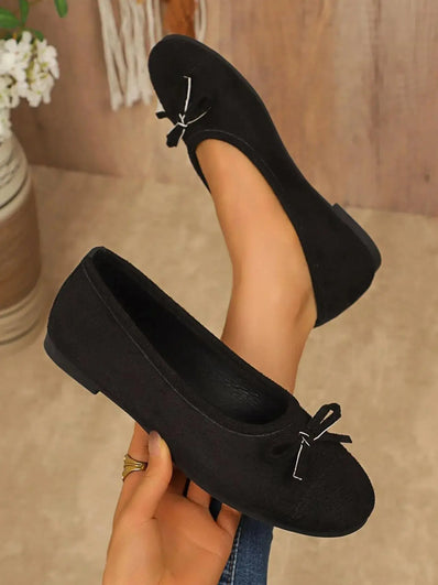 Bow-Detail Slip-On Loafers  Style Ratio