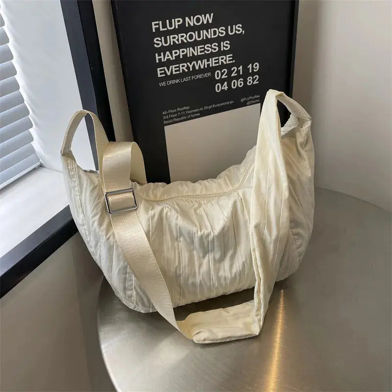 Pleated Dumpling Crossbody Bag  Style Ratio