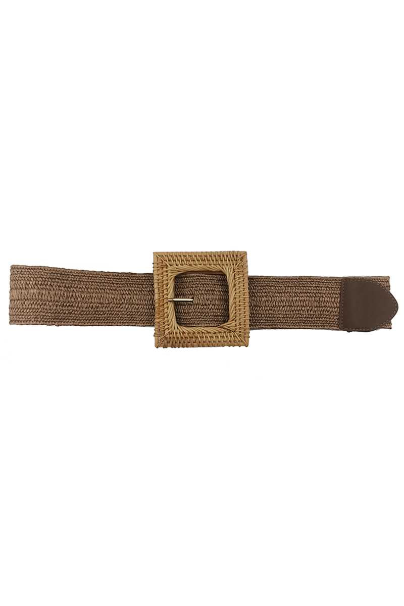 Square Straw Belt Buckle