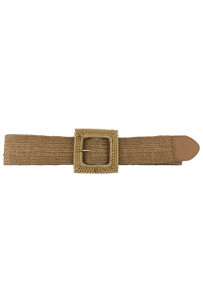 Square Straw Belt Buckle