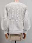 Cable-Knit Round Neck Sweater  Style Ratio