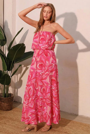 Chasing Petals Strapless Maxi Dress  Style Ratio