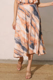 Cloud Tie Dye Midi Swing Skirt  Style Ratio