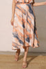 Cloud Tie Dye Midi Swing Skirt  Style Ratio