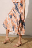 Cloud Tie Dye Midi Swing Skirt  Style Ratio