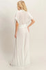 Collared Wrap Top & Wide-leg Pants Set  Style Ratio