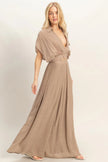 Collared Wrap Top & Wide-leg Pants Set  Style Ratio