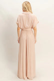 Collared Wrap Top & Wide-leg Pants Set  Style Ratio