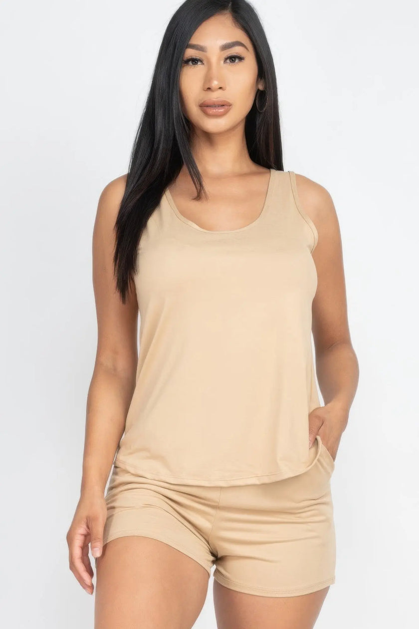 Comfy Tank Top & Shorts Set  Style Ratio