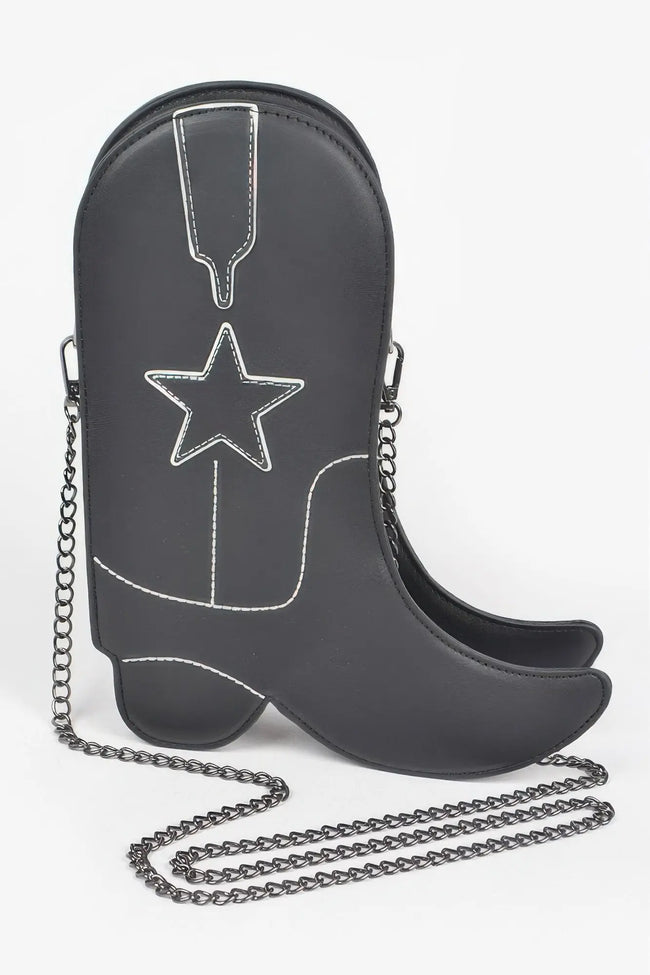 Cowboy Boots Crossbody Chain Bag  Style Ratio