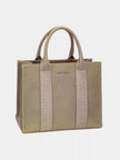 David Jones Canvas Tote Handbag with Contrast Leather Handles  Style Ratio