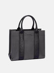 David Jones Canvas Tote Handbag with Contrast Leather Handles  Style Ratio