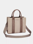 David Jones Canvas Tote Handbag with Contrast Leather Handles  Style Ratio